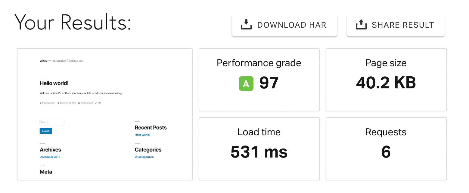 loading speed